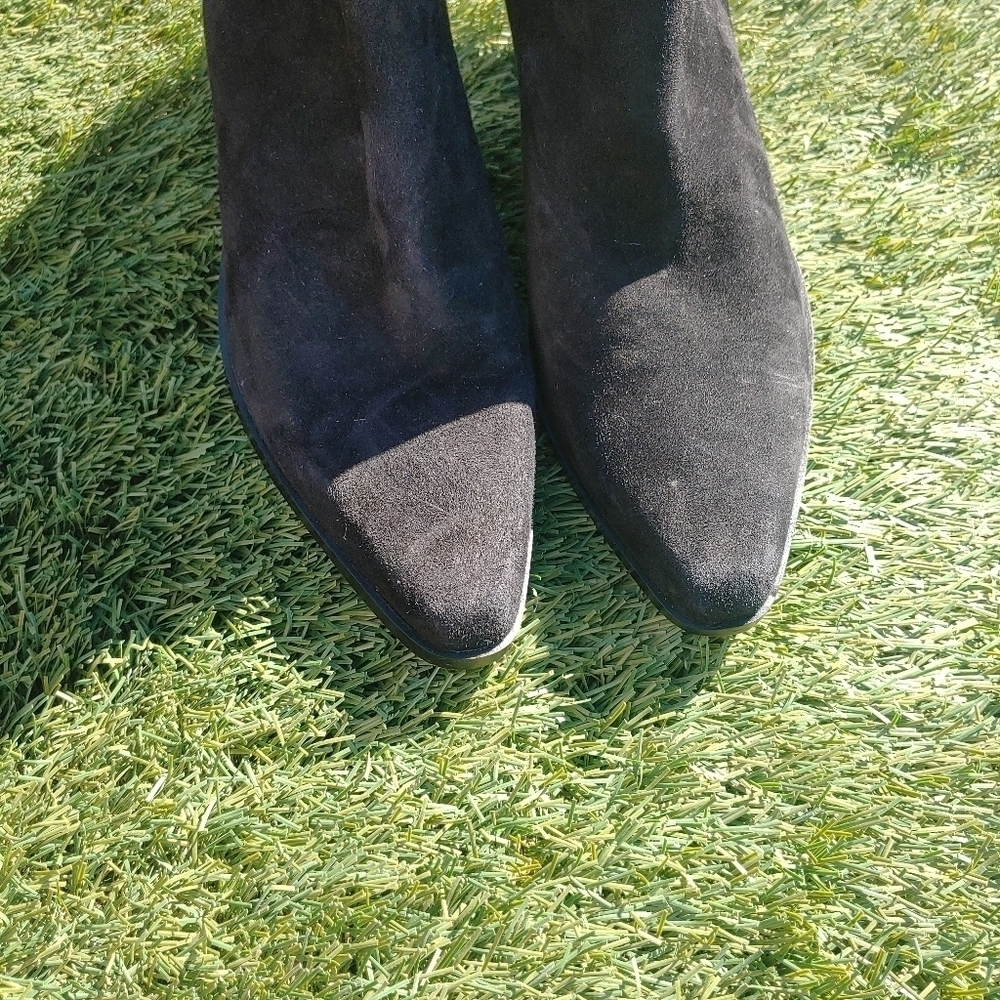27 Edit Berkley2 Black Suede Boots - Picture 6 of 8